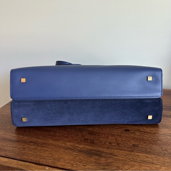 Anne Klein Julia East/West Large Calf Hair and LEATHER Tote - Picture 12 of 13